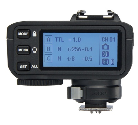 Disparador de flash sem fio Godox X2T-C TTL para Canon, suporte à função HSS de 1/8000s, 5 botões de grupo dedicados e 3 botões de função para configuração rápida