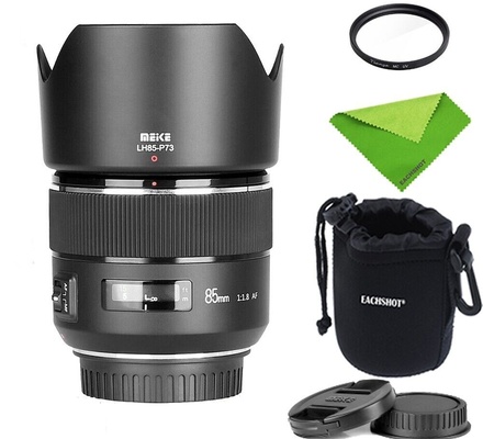 Meike 85mm F/1.8 Lente AF STM (A Stepping Motor) de quadro inteiro com grande abertura e foco automático Lentes telefoto fixas para retratos primários para câmeras Nikon Z Mount Z5, Z6, Z7,Z9