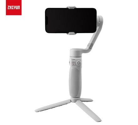 Estabilizador de smartphone Zhiyun Smooth Q4 para iPhone e Android, estabilizador de telefone de 3 eixos com haste de extensão integrada, tripé para bastão de selfie, kit de vídeo portátil e dobrável para vlogs, YouTube e TikTok