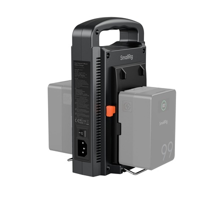 SmallRig 4578 Carregador de bateria Dual Channel V-Mount Duas fontes de alimentação autônomas