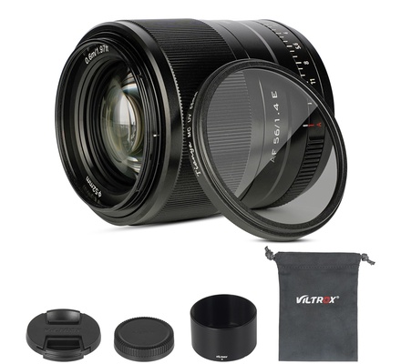 Viltrox 56mm F1.4 E-mount Lente principal Autofocus para câmera digital sem espelho APS-C para Sony A6500 A6300 A6000 A6400 A6100 A5100