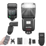 Godox V480 V480-S Flash TTL para Câmeras Sony, GN50 1/8000 HSS, Flash de Potência Máxima de 650, Tempo de Reciclagem de 1,7 s, Luz de Modelagem Integrada, Speedlight com Tela Sensível ao Toque (V480S)