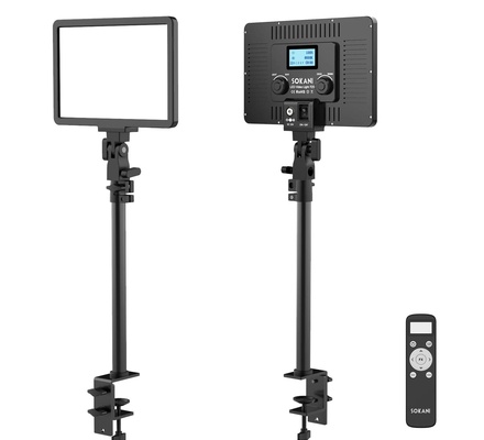 Sokani P25 Dimmable LED Video Light Panel, Lâmpada de Preenchimento para Stream Ao Vivo E-sports, Photo Studio, Video Chamadas, Zoom, Reuniões, P25
