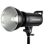 Godox SK400 II 400Ws GN65 Luz de estúdio profissional embutida Godox 2,4G Wireless X System 5600K Cabeça de lâmpada de flash para estúdio 110V