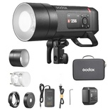 Flash monolight externo Godox AD400Pro II, potência de 400 W, número guia GN72, TTL e HSS 1/8000 s, sem fio 2.4G, bateria recarregável, 390 disparos, lâmpada LED de modelagem de 30 W