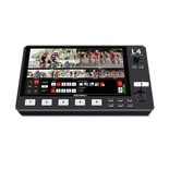 FEELWORLD L4 Comutador de vídeo HD de 5 canais Transmissão multicâmera Produção ao vivo Tela sensível ao toque de 10,1 polegadas Painel de controle flexível