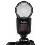 Godox V1 Flash Speedlight, cabeça redonda câmera Speedlite para Canon V1C