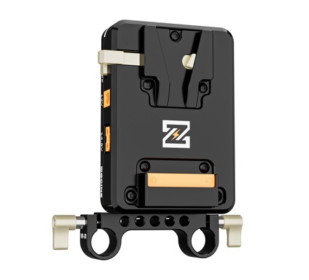 Kit ZGCINE VM-VP2, placa de bateria com montagem V, divisor de fonte de alimentação com braçadeira de haste de 15 mm, braço ajustável, trava V padrão para BMPCC 4K/6K, VERMELHO, câmeras DSLR Canon, filmadoras