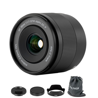 Lente VILTROX 15mm F1.7 E-Mount para Sony, lente ultra grande angular APS-C com foco automático para câmeras Sony E-Mount FX30 ZV-E10 ZV-E10II A6700 A6600 A6500 A6400 A6300 A6100