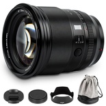 Lente VILTROX 75mm f/1.2 F1.2 Pro XF Fuji X-Mount Ultra Grande Angular Autofoco APS-C Prime para Câmera Fujifilm X-Mount X-A7 X-S10 X-T200 X-T100 X-T20 X-T30 X-T3 X-T4 X-E2 X-E2S X-E4 Preta