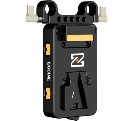 Placa de bateria ZGCINE VM-VP3 V-Mount com saída USB-C PD, 3 saídas D-tap, braçadeira de haste de 15 mm, controle de energia de uma tecla para Sony FX3, Canon EOS R5/R6/R7/R10, Panasonic LUMIX GH6/S5 II, a7S III/a7 IV etc.