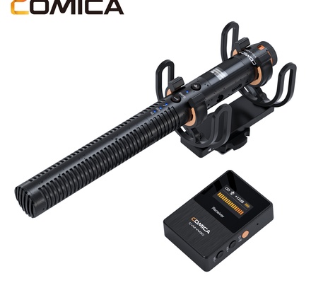 COMICA VM30 Microfone Shotgun COMICA VM30 USB C para Cineastas Vloggers Microfone Sem Fio Super Cardióide para Câmera Smartphone PC