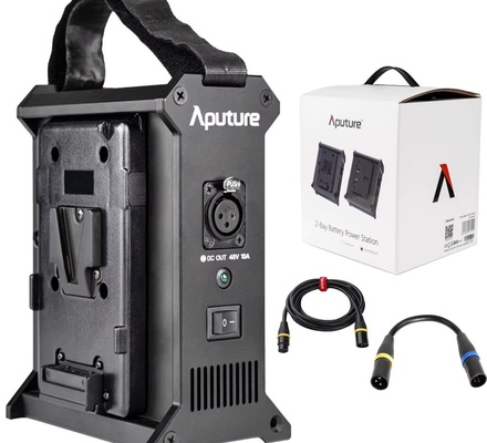 Aputure estação de energia de bateria de 2 compartimentos  V-Mount