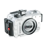 Seafrogs Caixa de proteção para câmera de mergulho subaquática à prova d'água de 60 m/195 pés para Olympus TG-7