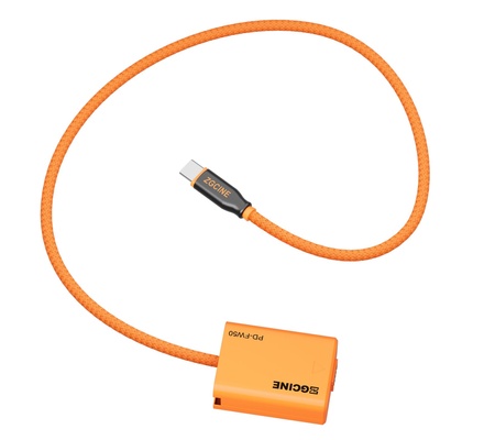 Cabo de bateria fictícia ZGCINE PD-FW50 USB-C para NP-FW50