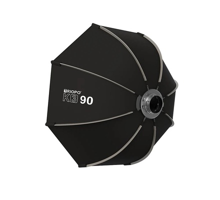 Triopo k3 série 55cm configuração rápida octagon softbox montagem bowens para godox aputure sokani estúdio led luz de vídeo