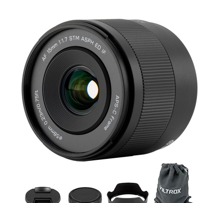 Lente VILTROX 15mm F1.7 E-Mount para Sony, lente ultra grande angular APS-C com foco automático para câmeras Sony E-Mount FX30 ZV-E10 ZV-E10II A6700 A6600 A6500 A6400 A6300 A6100