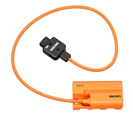Cabo de bateria fictícia ZGCINE D-Tap para NPF, 60 cm/1,97 pés, substituição para bateria Sony NP-F970 F960 F950 F770 F750 F570 F550