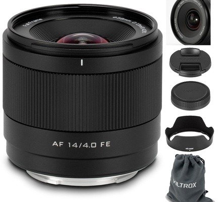 VILTROX 14mm F4.0 FE-Mount Lens for Sony, Full Frame Auto Focus Ultra-Wide Angle Prime Lens for Sony E-Mount Cameras A7SIII A7II A7RIII A7IV A7RIV A9 A1 FX3 A7RV ZVE1 A7CR A7CII A9III