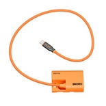 Cabo de bateria fictício ZGCINE USB-C PD para LPE6 para Canon EOS 5D II, III, IV, 6D, 7D, 60D, 70D, 80D, 90D, XC10, R, R5, R6, R5C, R7 - 60 cm/1,97 pés