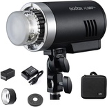 Godox AD300 Pro AD300Pro Luz estroboscópica para ambientes externos, flash de estúdio monolight TTL HSS de 300 Ws, bateria de lítio de 2600 mAh, lâmpada de modelagem de 12 W, compatível com Canon, Sony, Nikon, Fuji, Olympus e Panasonic