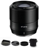 Lente Prime TTArtisan 56mm F1.8 E-Mount APS-C com foco automático para câmeras Sony E-Mount A5000 A5100 A6000 A6100 A6300 A6400 A6500 A6600 NEX-3 NEX-3N NEX-3R NEX-5N NEX-5T NEX-5R NEX-5 NEX-7 NEX5C ZVE-10 FX30