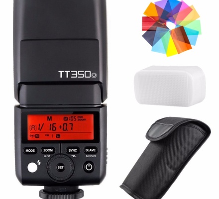 Godox TT350O 2.4G Wireless HSS 1/8000s GN36 TTL Autoflash, Painel LCD 0,1-2,2s Tempo de reciclagem, Compatível com Olympus E-M10ll E-M5ll E-M1 E-PL8 E-PL7 e Panasonic DMC-GX85 DMC-G7 DMC-GF1 DMC-LX100 etc.