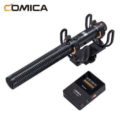 COMICA VM30 Microfone Shotgun COMICA VM30 USB C para Cineastas Vloggers Microfone Sem Fio Super Cardióide para Câmera Smartphone PC