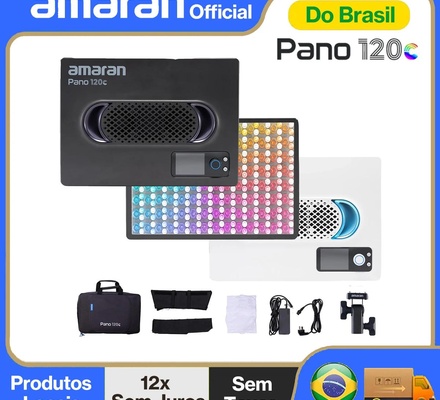 amaran Pano 120c Kit RGBWW 120W  LED Panel Video Light Photography Studio Lighting for Outdoor Filming Recording