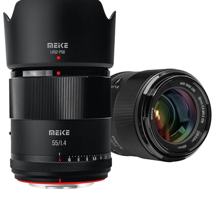 Meike 55mm f/1.4 E-Mount STM APS-C Auto Focus Portrait Lens for Sony E-Mount Cameras A5000 A5100 A6000 A6100 A6300 A6400 A6500 A6600 NEX 3 3N 5R 6 7