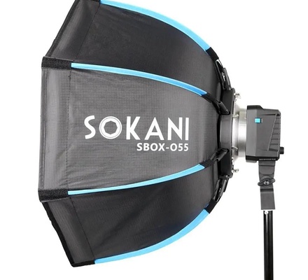 Sokani 55cm Dobrável Deep Octagon Softbox Bowens Mount para Sokani X100 X60 Mini COLBOR CL60 Aputure 300c 200x-s Light