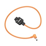 Cabo de alimentação ZGCINE D-Tap para CC de 60 cm/1,97 pés, giratório em 180° com fio trançado para bateria V-mount/Gold Mount