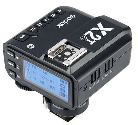 Disparador de flash sem fio Godox X2T-N 2.4G compatível com câmeras Nikon i-TTL HSS1/8000s HSS, com 5 botões de grupo, conexão Bluetooth