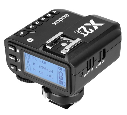 Disparador de flash sem fio Godox X2T-F para Fujifilm, 2.4G TTL II HSS 1/8000s Painel de controle LCD com função de grupo Transmissor de flash compatível com Fujifilm GRX50S X-T1 X-T2 X-10 X-PRO1 X-A3