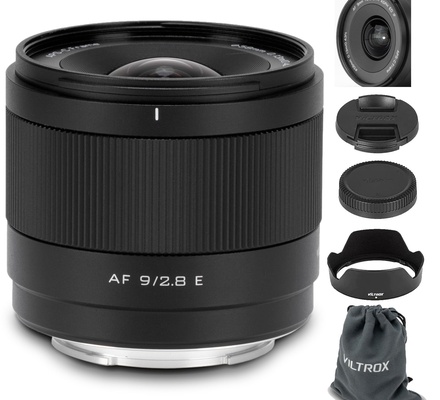 VILTROX 9mm F2.8 E-Mount APS-C Lente para Sony, lente prime ultra-ampla com foco automático para câmeras Sony E-Mount FX30 ZV-E10 ZV-E10II A6700 A6600 A6500 A6400 A6300 A6100