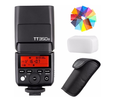 Godox tt350s flash para câmera sony 2.4g hss 1/8000s ttl flash speedlite compacto sem fio para sony a7iii a7iv a7r a7s a7 A7-II