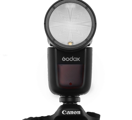 Godox V1 Flash Speedlight, cabeça redonda câmera Speedlite para Canon V1C