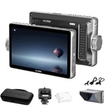 Monitor de campo para câmera VILTROX DC-A1 de 7" e tela sensível ao toque ultrabrilhante de 2800 nits, entrada/saída HDMI 4K, resolução Full HD 1920x1080, monitor externo DSLR com ventoinha de resfriamento, proteção solar, pico, LUT 3D, cor falsa