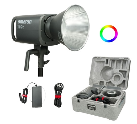 Amaran 150c RGB LED COB Luz de vídeo colorida 150W 2500-7500K Bowens Mount Fotografia Luz com ajuste G/M por Aput
