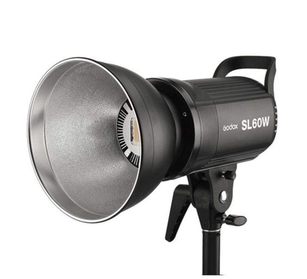 Godox LED Video Light, Versão Branca, Luz Contínua, Bowens Mount, Gravação de Vídeo em Estúdio, SL-60W, SL60W, 5600K