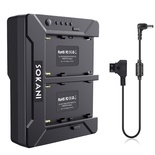 Sokani X60 Placa adaptadora de bateria Saída D-tap para Sony F970 F750 F550 para Sokani X60 Mini X60 RGB LED Luz de vídeo