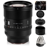 VILTROX 85mm F1.4 Pro FE Full Frame Lente para Sony E, foco automático, grande abertura, telefoto médio com motor HyperVCM para Sony E-Mount A7IV A7C A9III A1 ZV-E1 A7SIII A7RII A7III A7RIII A7RIV A9 FX3