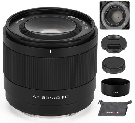 VILTROX 50mm F2.0 FE-Mount, AF 50mm F2 Lente para Sony E, lente principal Full Frame STM com foco automático para câmeras Sony E-Mount A7C A7ll A7RlI A7SIII A7III A7RIII A7IV A7RIV A9 A1 FX3 A7RV ZVE1 A7CR A7CII A93