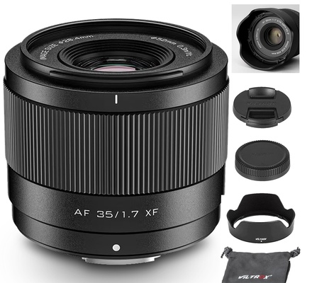 VILTROX 35 mm F1.7 Lente de montagem XF lente principal de foco automático APS-C STM de grande abertura para Fujifilm Fuji XF-Mount X-E4 X-H1 X-Pro3 X-S10 X-T4 X-T10 X-T20 X-T30 XT30II X-T200 X-H2 X-H2S X-T5 X-S20 X-T50 X-M5